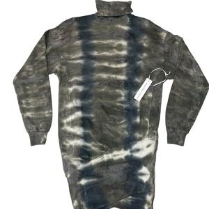 Tie-Dye Turtleneck Dress